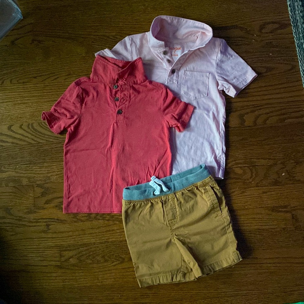 [[3 PIECE BUNDLE]] 3T SUMMER POLO AND SHORTS SET